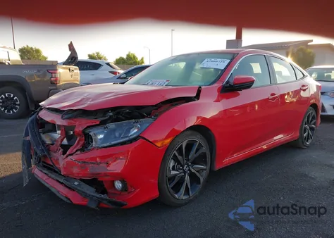 2019 Honda Civic Sport z USA, uszkodzony, nr VIN 2HGFC2F83KH520848